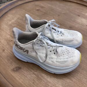 Hoka Women's White and Gray Athletic Shoes